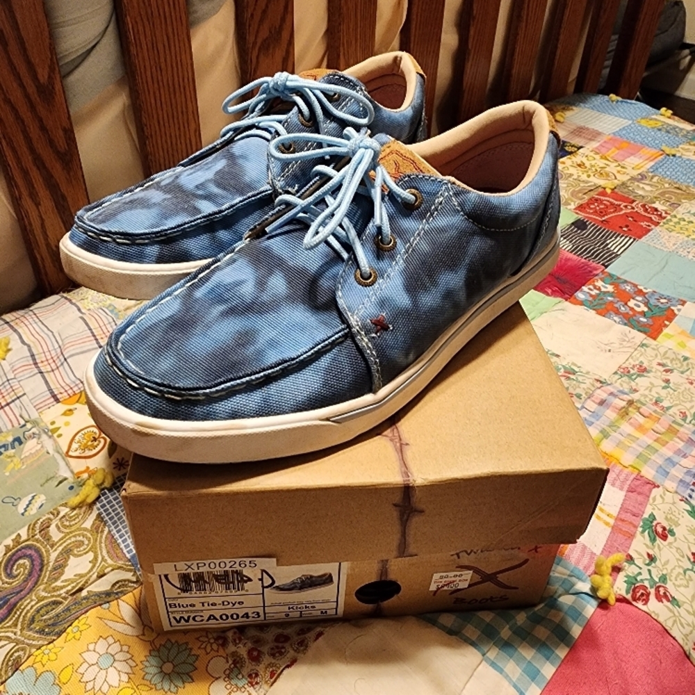 Twisted X Blue Tie-Dye Men's Shoes